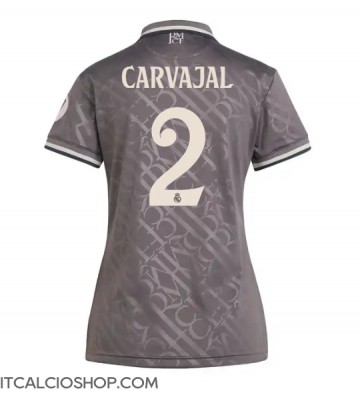 Real Madrid Daniel Carvajal #2 Terza Maglia Femmina 2024-25 Manica Corta